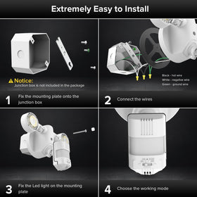 SANSI ceramic heat dissipation design extends lamp life