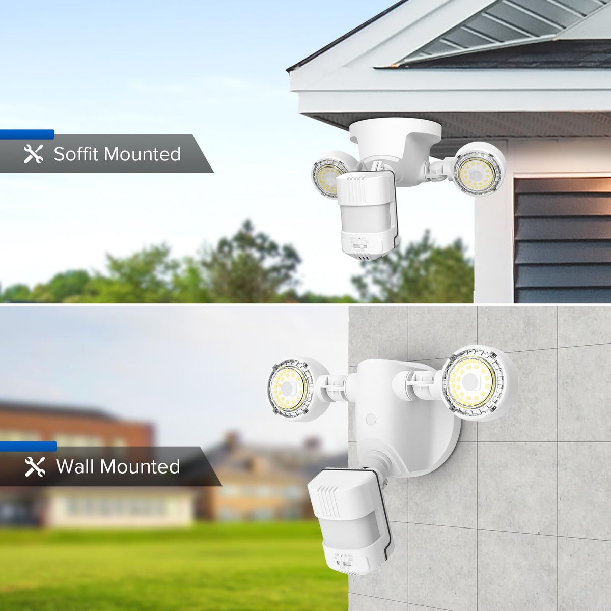 SANSI IP65 weatherproof outdoor light withstands rain and wind