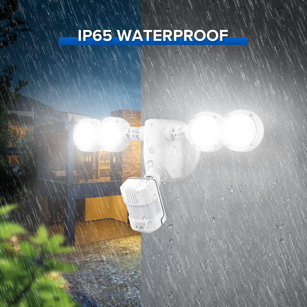 SANSI 320-degree wide-angle light covers more area with fewer fixtures.