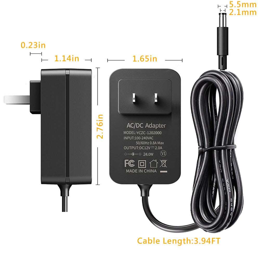SANSUN power supply with 5.5x2.1mm DC jack tip.