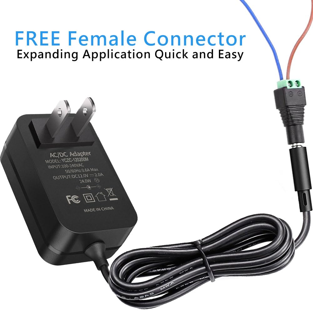 SANSUN 12V supply universal input 100-240V for global use.
