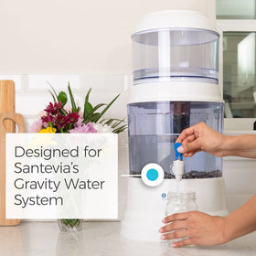 Santevia Mineral Stones show the alkaline difference by raising pH for smoother water.