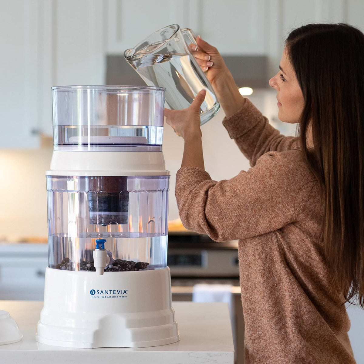 Santevia Mineral Stones can be boiled to refresh and preserve mineral integrity.