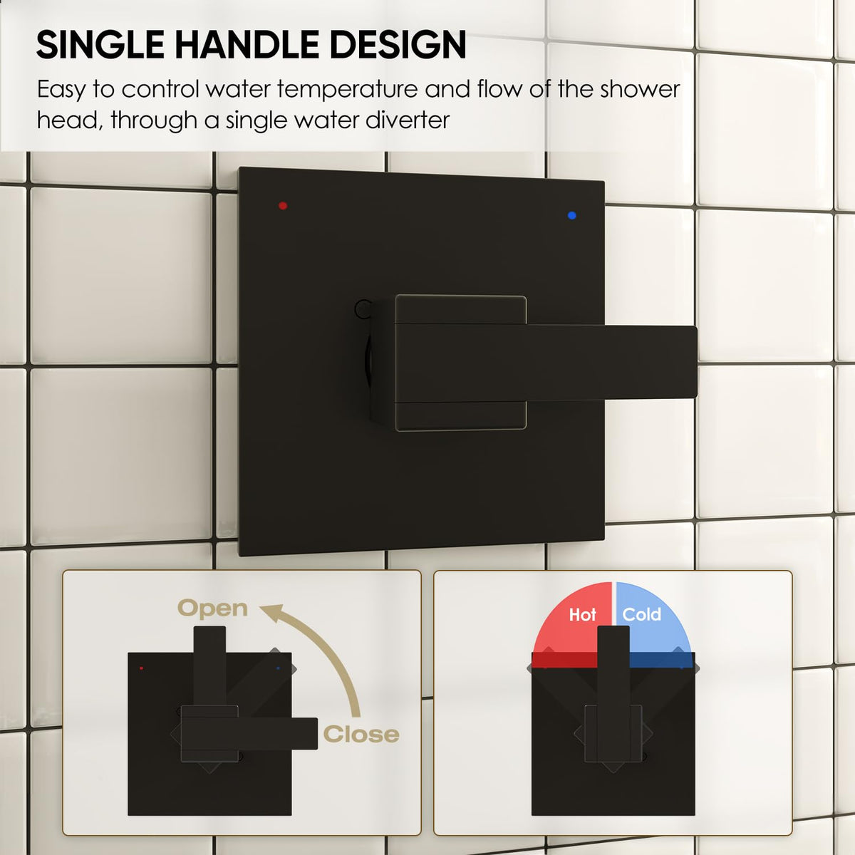 SANTONIC matte black finish that resists rust and wear