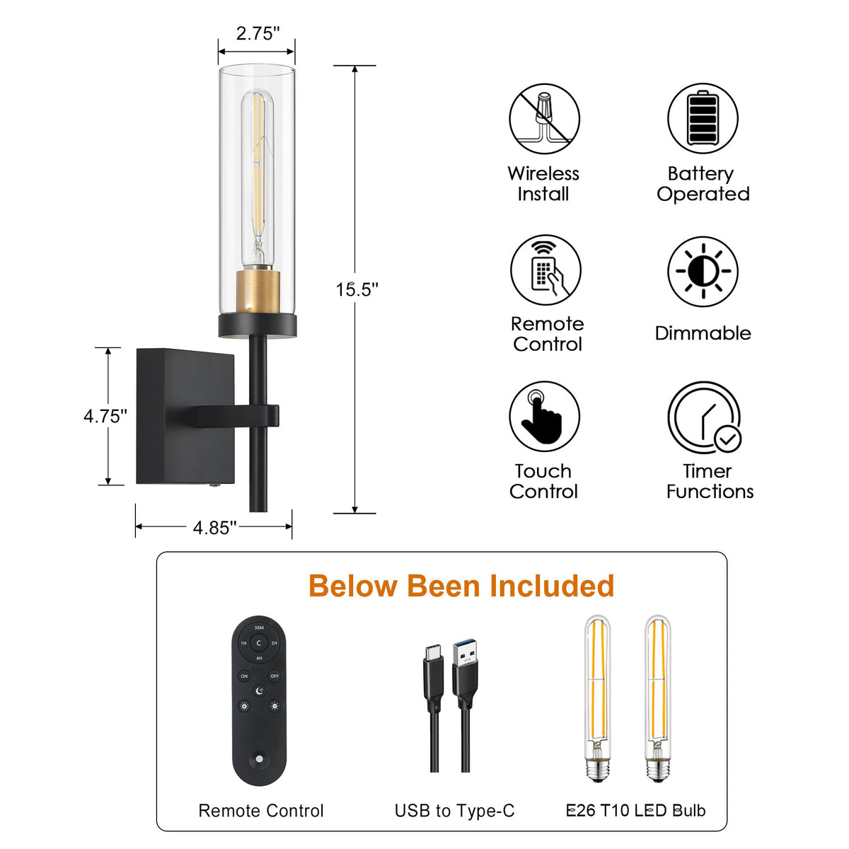 SANTOSTOCK 3000K warm LED glow for cozy reading light