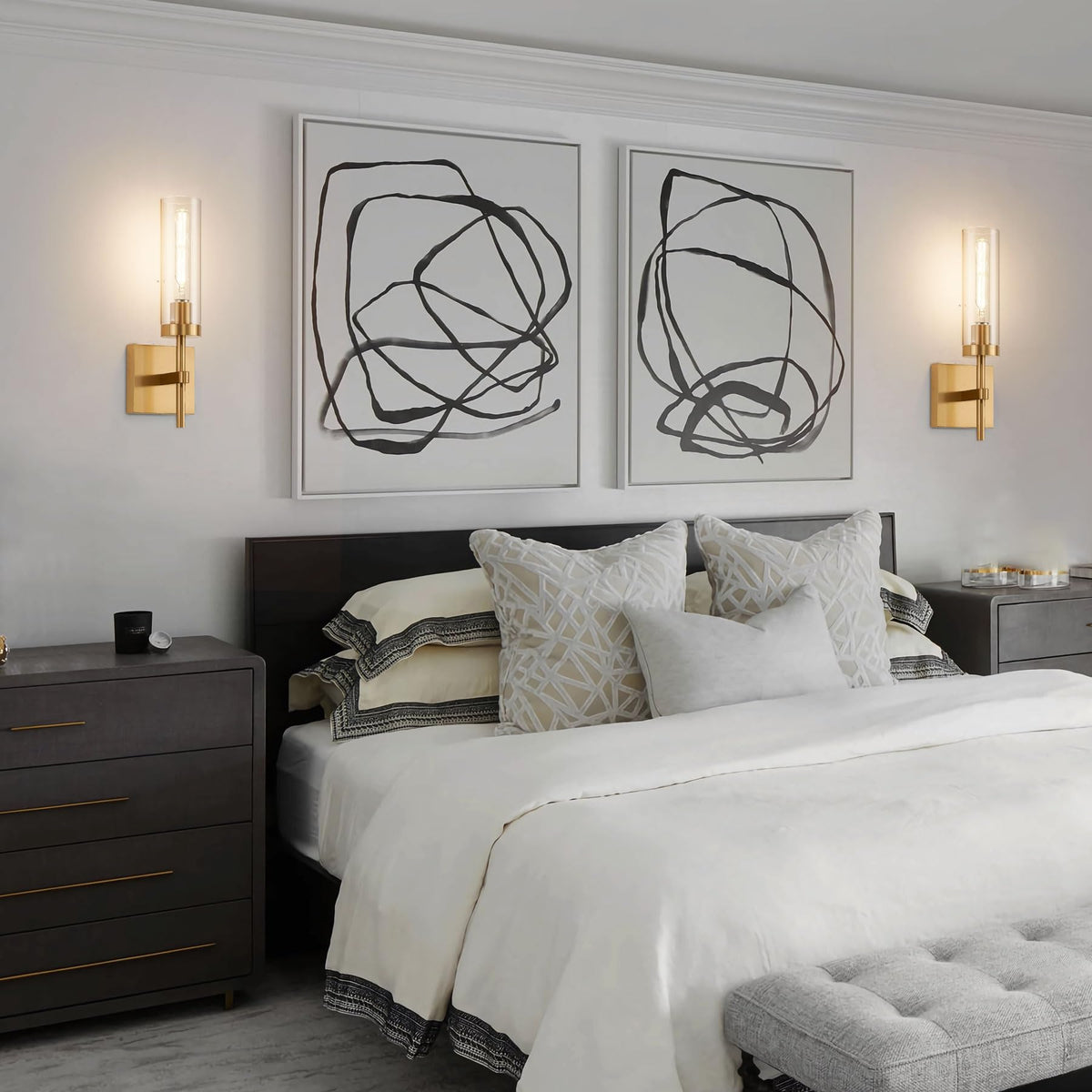 Quick installation overview of SantoStock wireless wall sconce in seconds