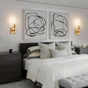 Quick installation overview of SantoStock wireless wall sconce in seconds
