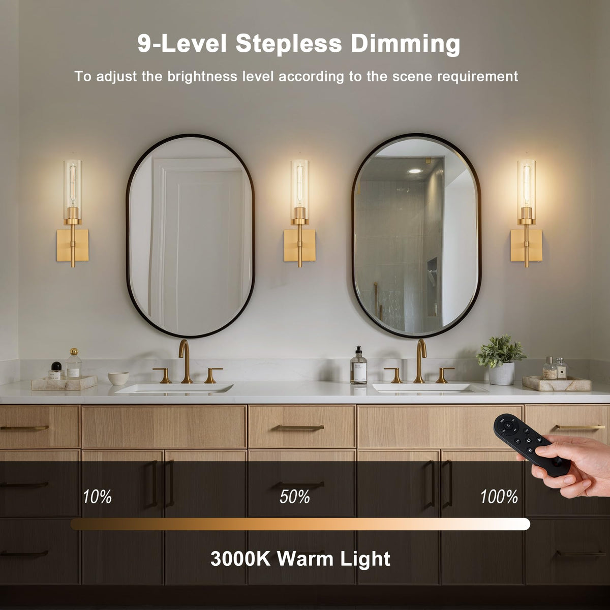 Rechargeable SantoStock sconce battery with USB-C charging for flexible power