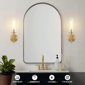 SANTOSTOCK two-pack wall sconces for coordinated vanity lighting in mirrors and powder rooms