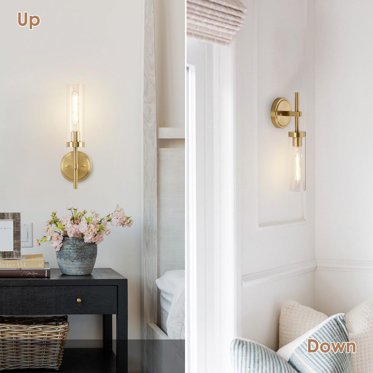 SANTOSTOCK durable brushed brass finish resists corrosion in wet spaces