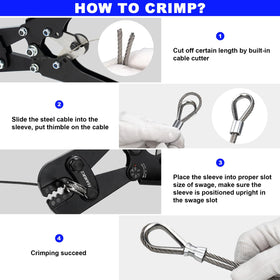 Sanuke sleeves kit with aluminum sleeves ready for loop connections