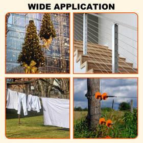 Sanuke outdoor railing rigging setup with secure fastening.