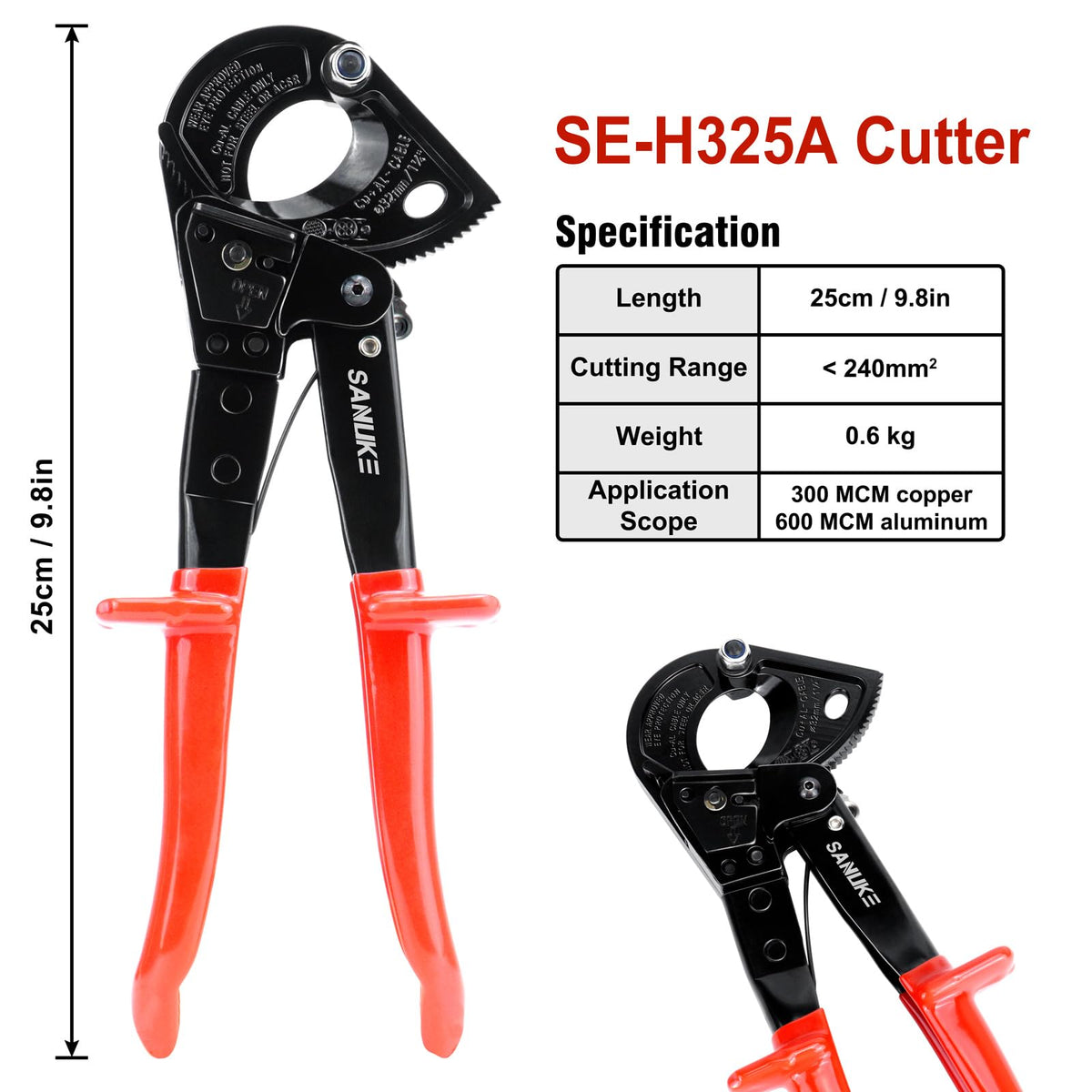 Sanuke cutter with non-slip PVC handle for comfortable long use.