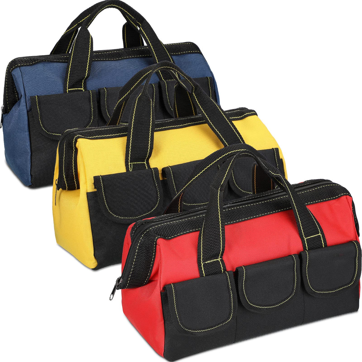 Sanwuta 3-pack tool bag blue for organized DIY projects on the go.