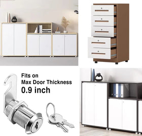 RV cabinet and mailbox applications with quick 90-degree turn.