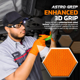 SAS Astro-Grip gloves offer chemical resistance for cleaning and prep work.