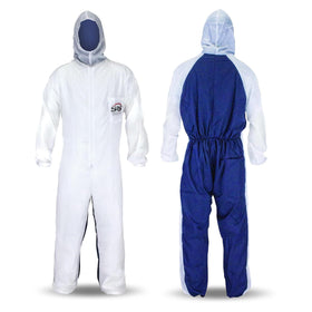SAS Safety 6938 Moon Suit front view; durable rip-stop nylon front for protection