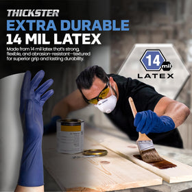 SAS Thickster blue gloves help quick task identification
