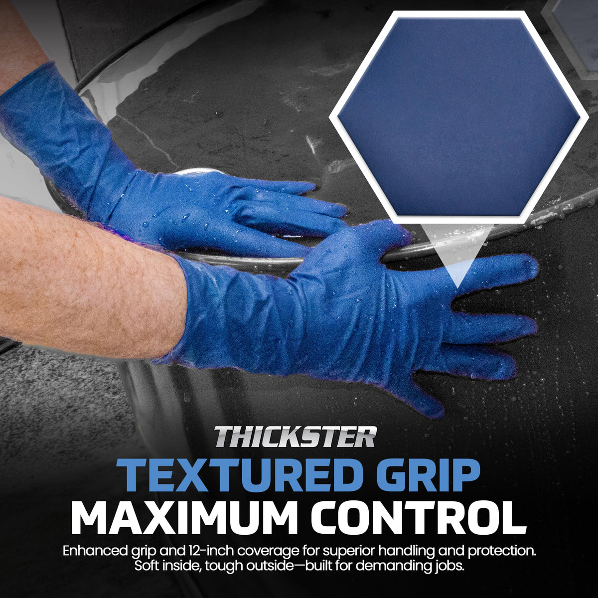 SAS Thickster 14-mil gloves deliver durability with maintained dexterity.