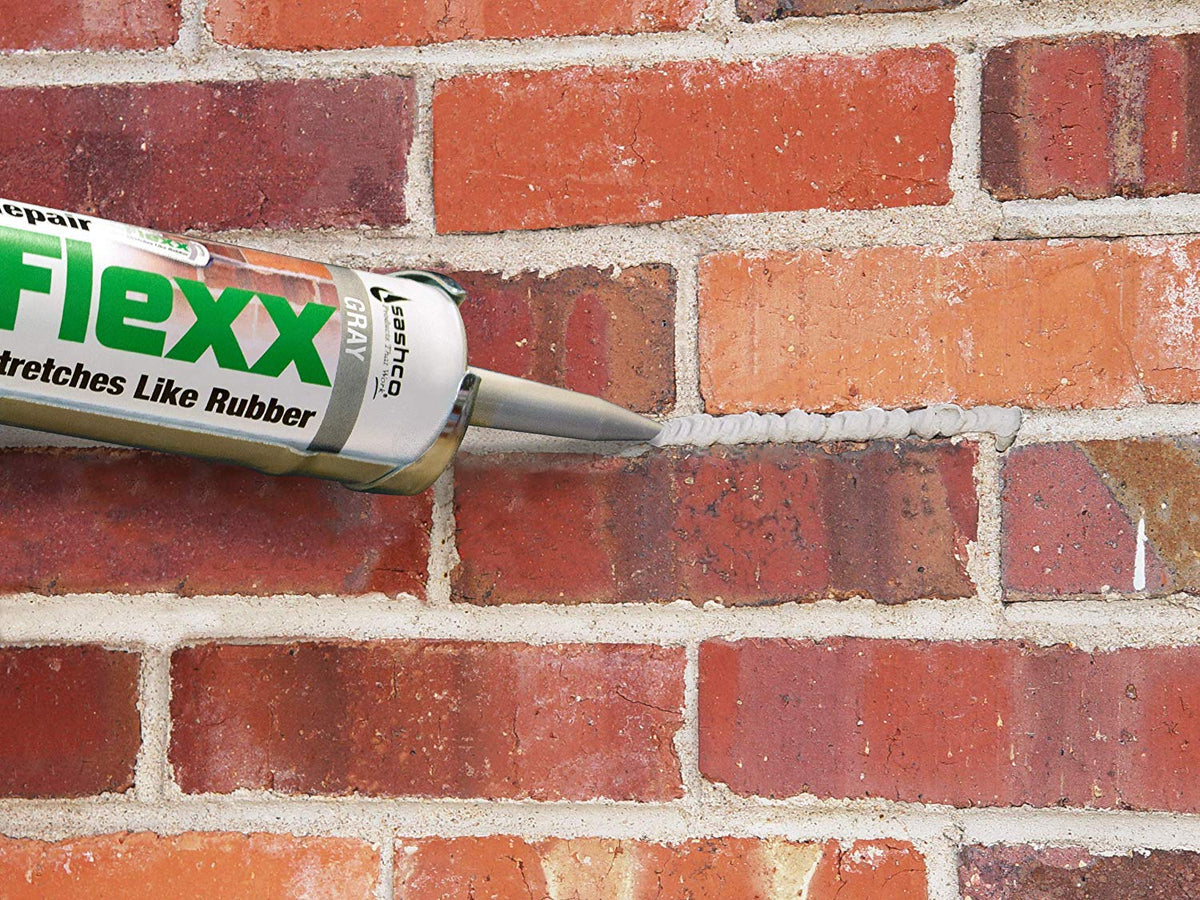 Sashco MorFlexx textured matte beige finish on stucco or mortar surfaces