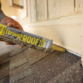 Sashco Quart Clear Roof Sealant cures to ultra-clear, non-yellow finish
