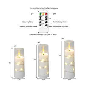Sasigeiaa remote-controlled candle for easy operation and ambiance.