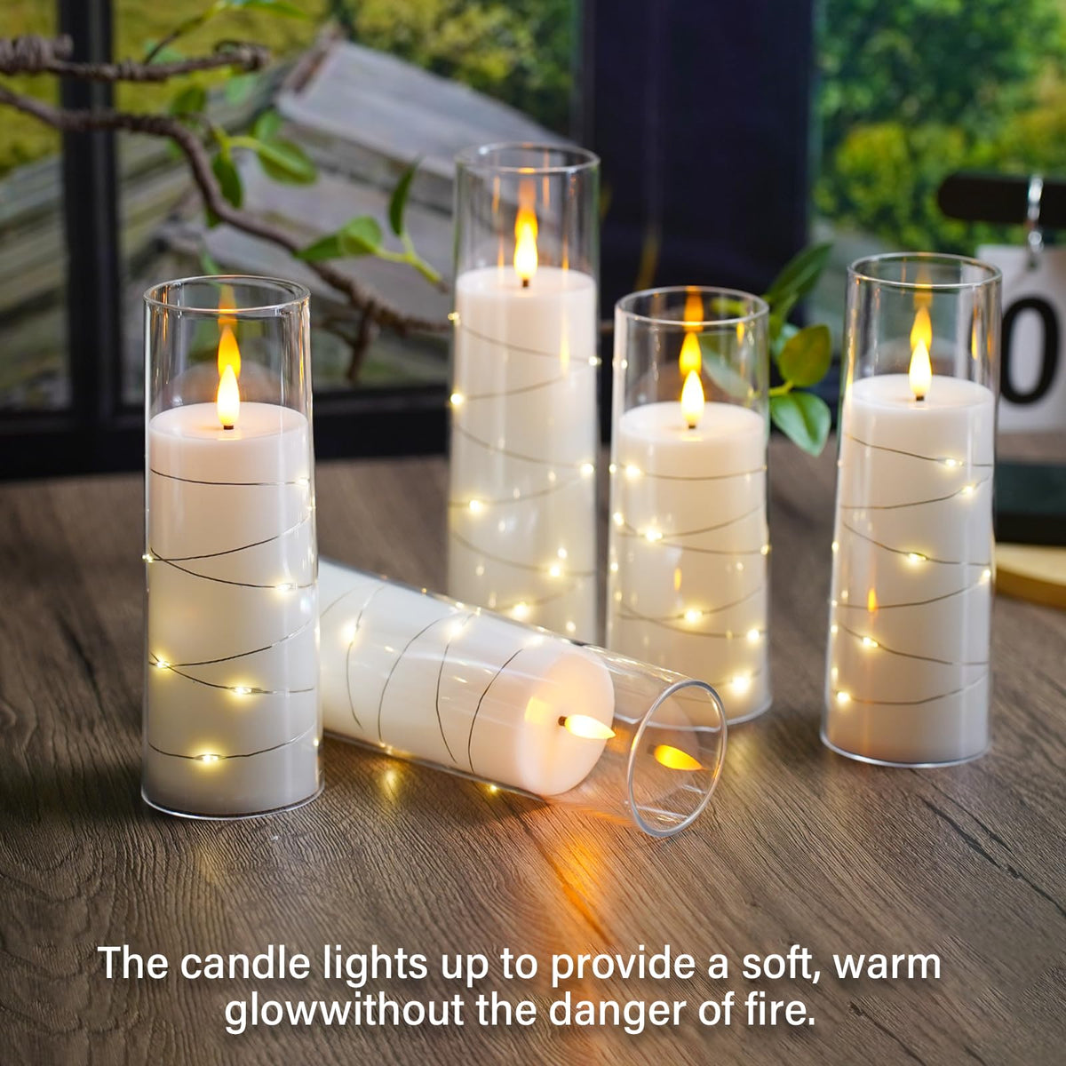Sasigeiaa white candles ideal for dining table ambiance.