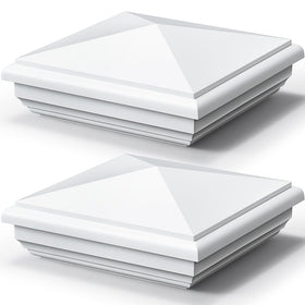 Sasylvia 2-piece 5x5 post cap top protects posts from moisture and wear.