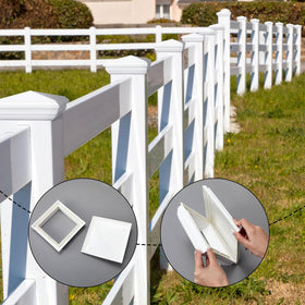Sasylvia UV-resistant post cap guards against sun damage and fading.