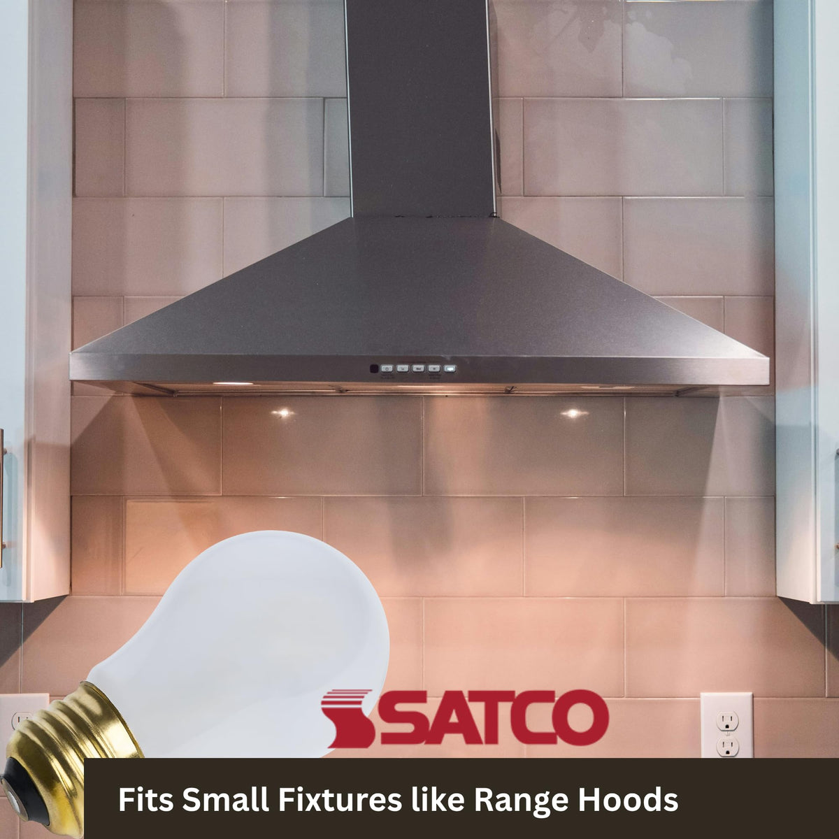 Satco S4881 40W output provides focused appliance lighting
