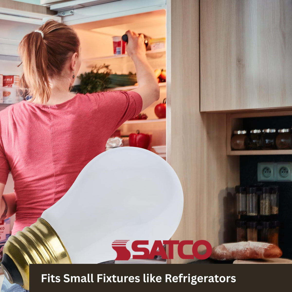 Satco S4881 compact dimensions fit small fixtures