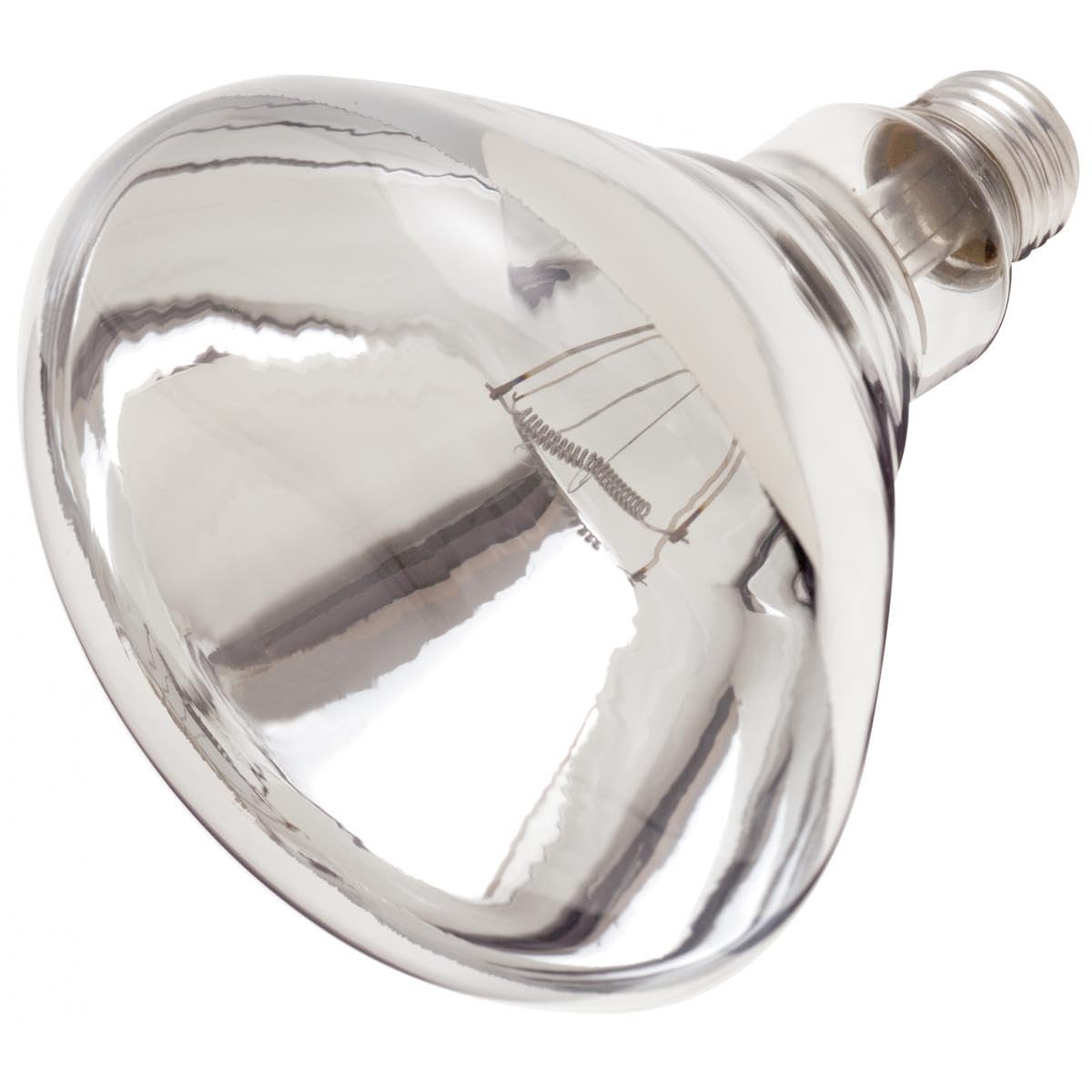 Satco S4885 250W R40 clear heat lamp bulb, shatterproof and long-lasting heat source for enclosures