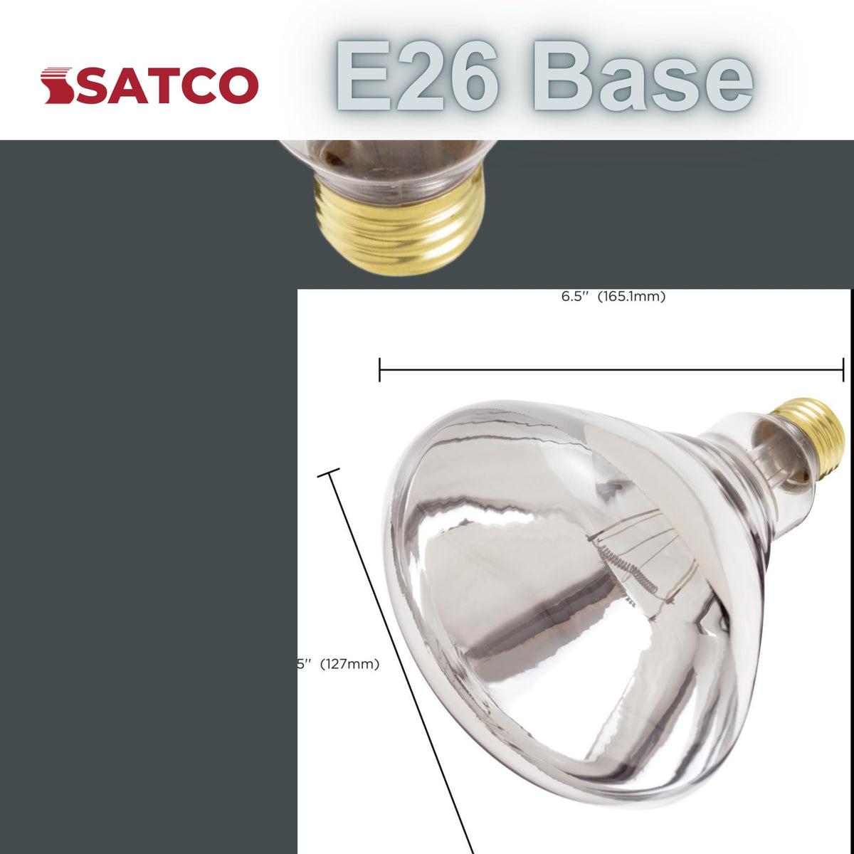 Satco S4999 120V operation supports universal heat lamp sockets