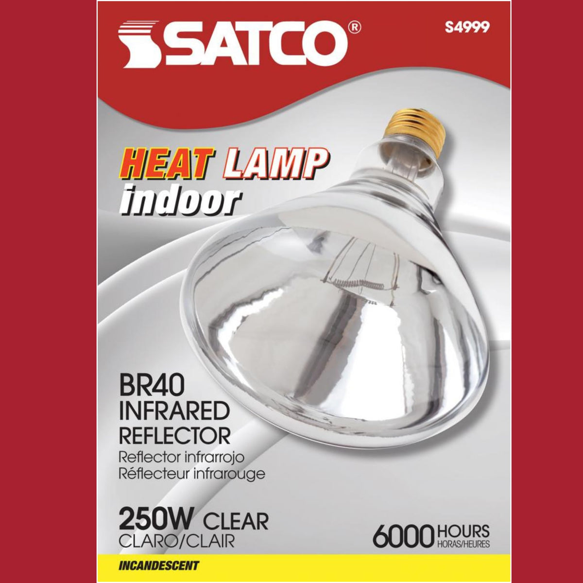 Satco S4999 2700K warm white glow for cozy ambient heating