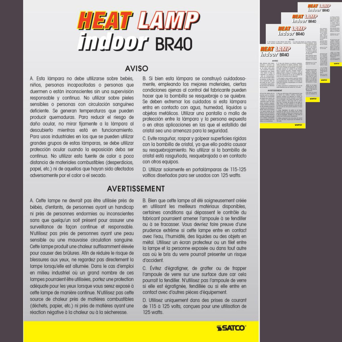 Satco S4999 long 6000-hour life reduces replacement frequency