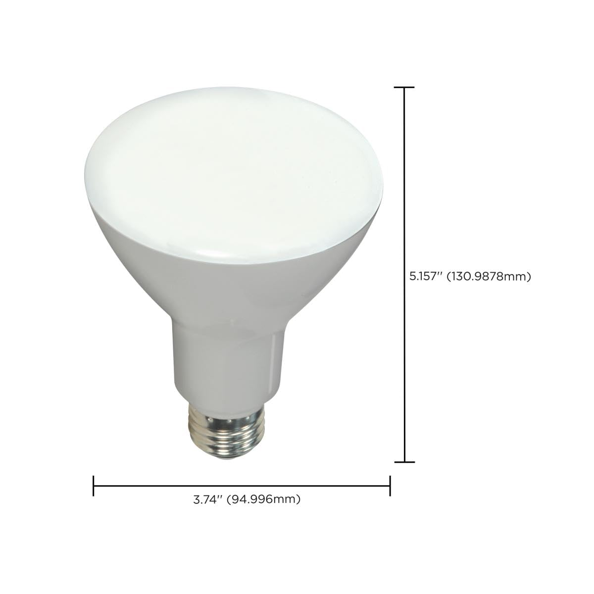 Satco S9621 living room setup showcasing soft white LED lighting