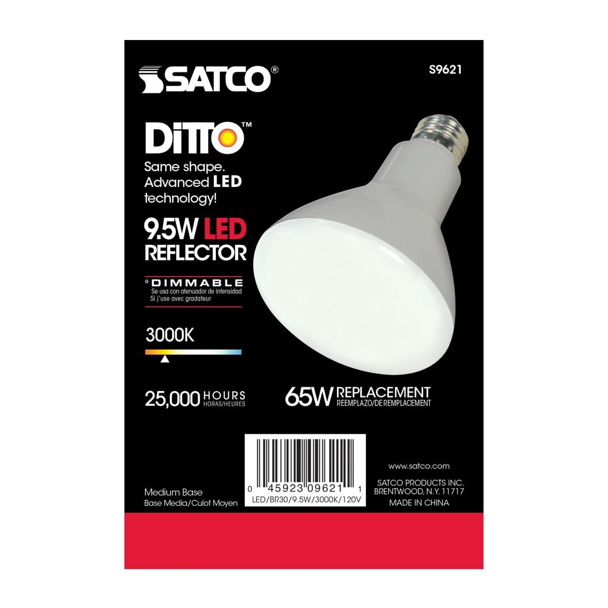 Satco S9621 six-pack LED bulbs for multiple rooms