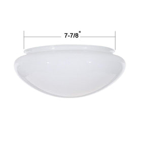 Satco white interior sprayed shade enhances ambient lighting
