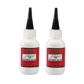 Satellite City Hot Stuff Thin CA Glue bottle pouring for deep penetration into hairline cracks