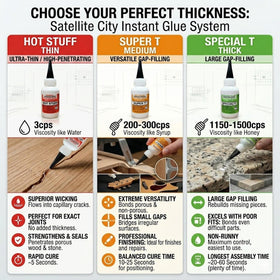 Satellite City Hot Stuff Thin CA Glue strengthens carbon fiber or fiberglass cloth