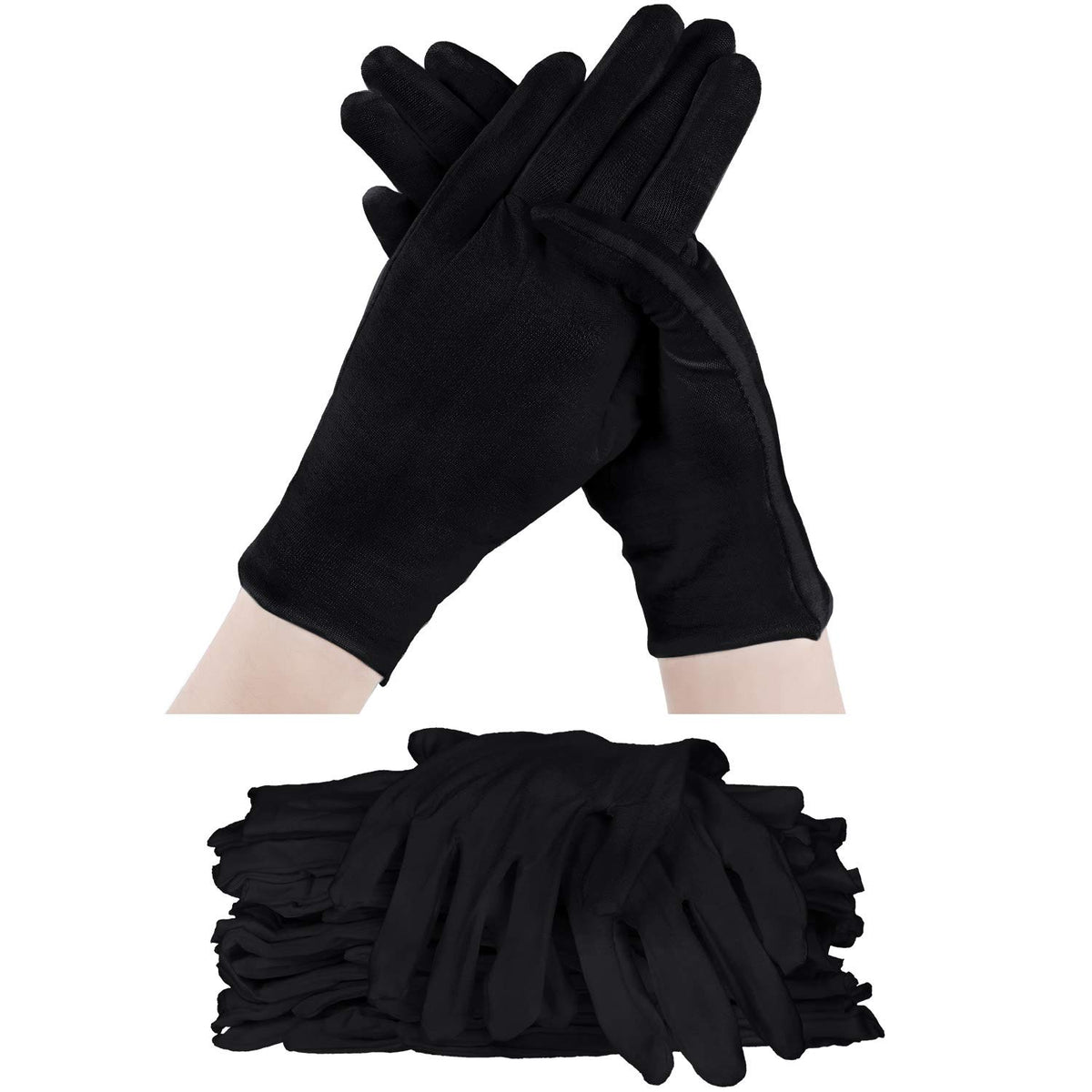SATINIOR cotton gloves 60-pcs packaging for easy storage and reuse.