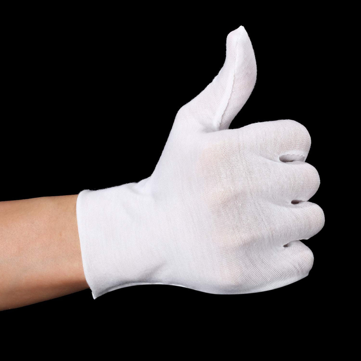 SATINIOR white XL gloves ideal for dry hands during crafts and inspections
