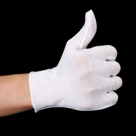 SATINIOR white XL gloves ideal for dry hands during crafts and inspections