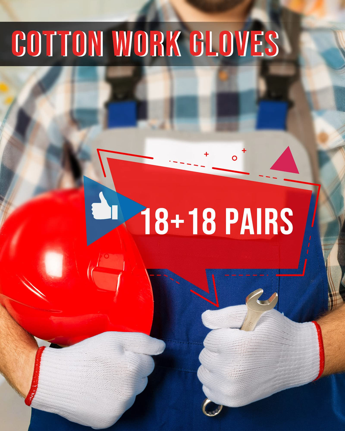 SATINIOR unisex safety gloves fit for adults and many tasks.