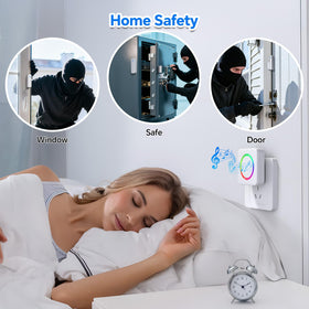 Satisure door chime offers 58 chimes for versatile door alerts.