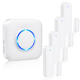 Satisure door chime receiver with clear home and business alerts