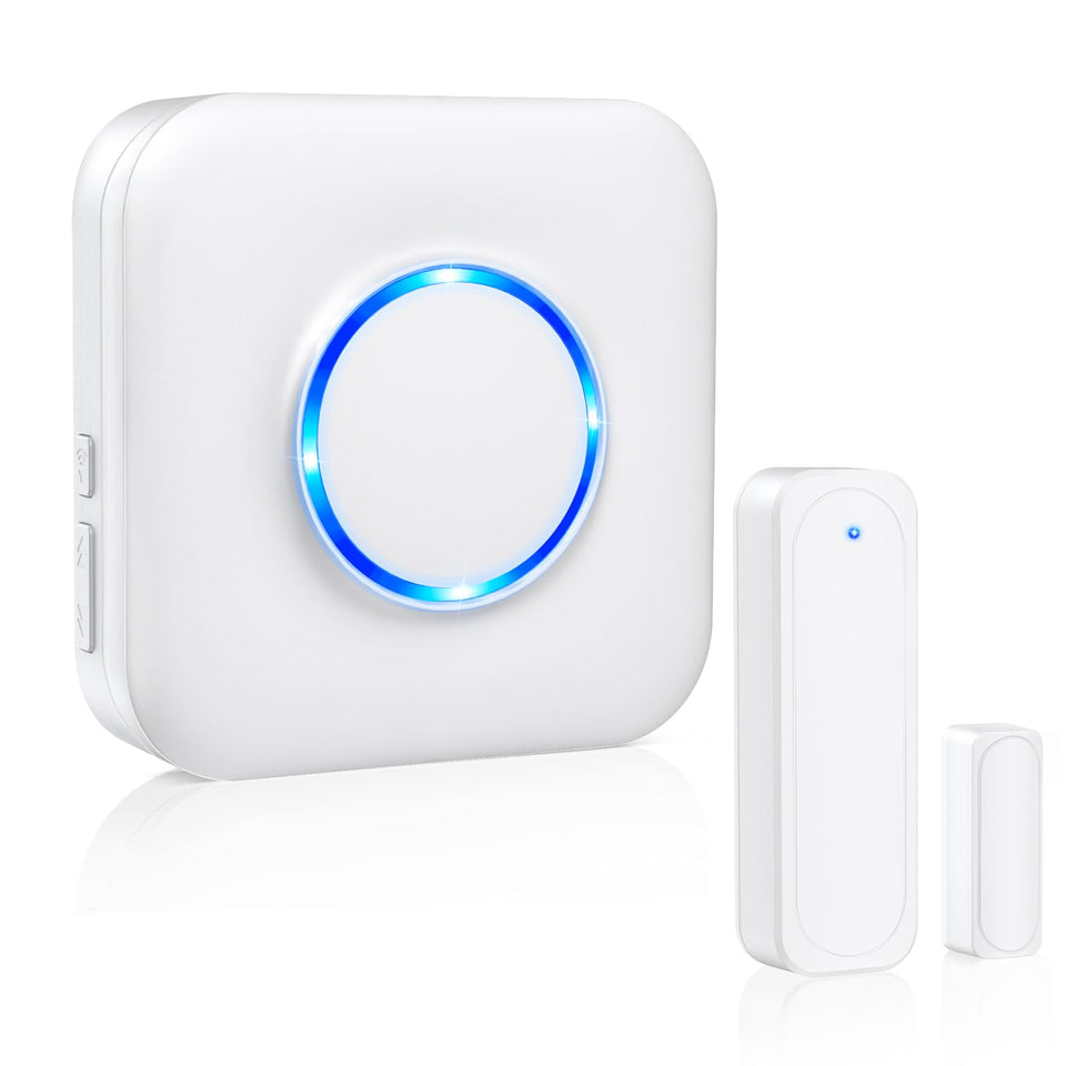 Satisure door chime receiver with LED indicators for home or office alerts
