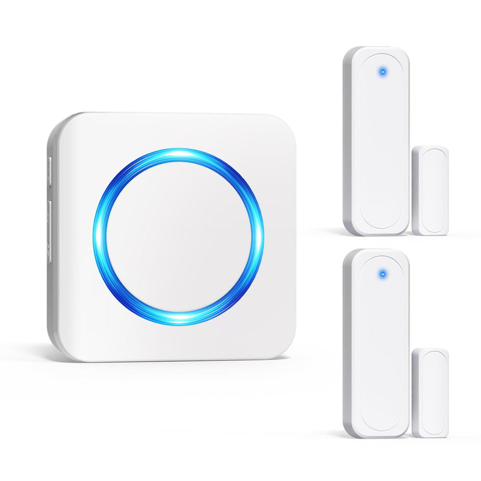 Satisure door sensor chime kit alerts when a door opens for home safety.