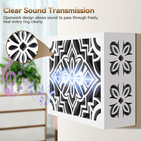 Paintable surface of Satisure doorbell cover for color matching walls