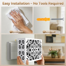 Satisure universal-fit doorbell cover concealing standard wired chimes neatly